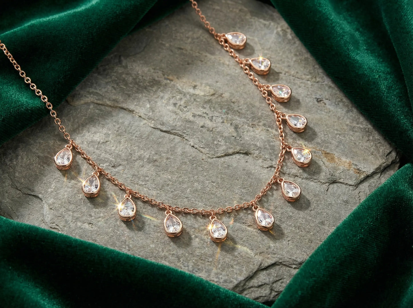 Teardrop Charm Necklace