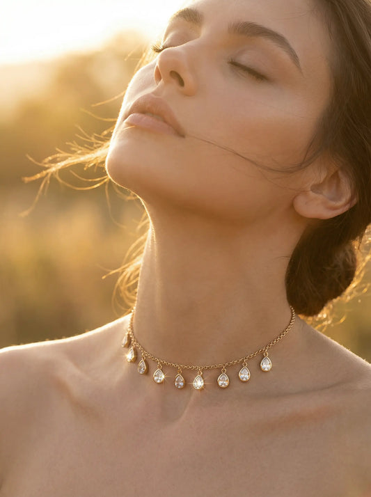Teardrop Charm Necklace