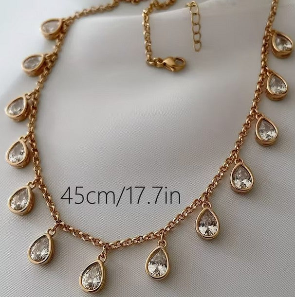 Teardrop Charm Necklace
